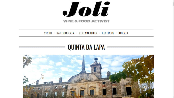 Quinta da Lapa no blog Joli