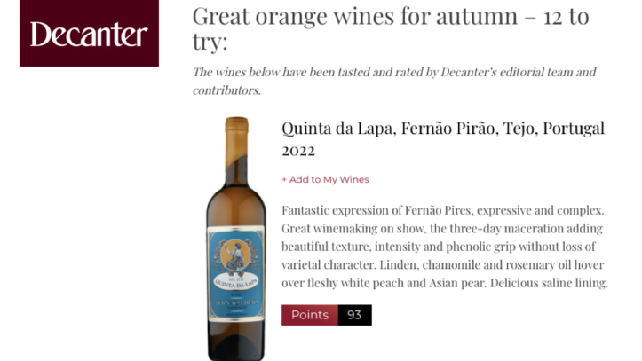 "Great orange wines for autumn: 12 to try" By Decanter magazine